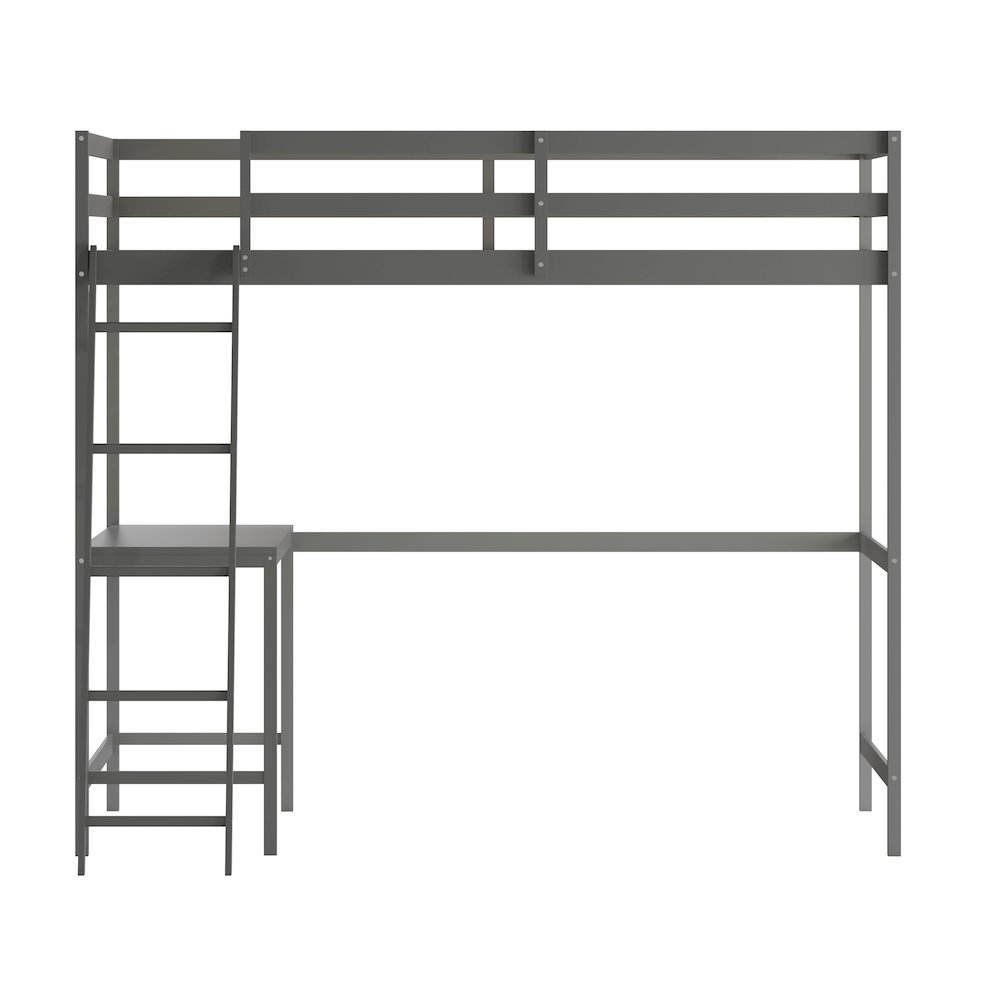 Full Loft Bed Frame with Desk. Picture 11