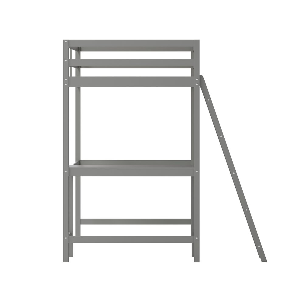 Twin Loft Bed Frame with Desk. Picture 10