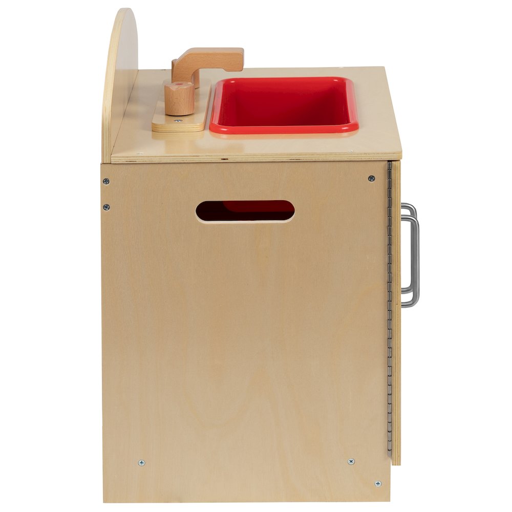 Children's Wooden Kitchen Sink for or Home Use - Safe, Kid Friendly Design. Picture 11