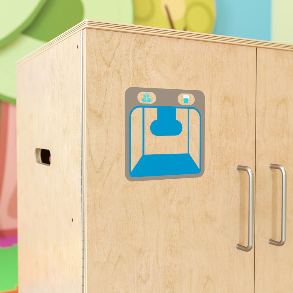 Children's Wooden Kitchen Refrigerator. Picture 8