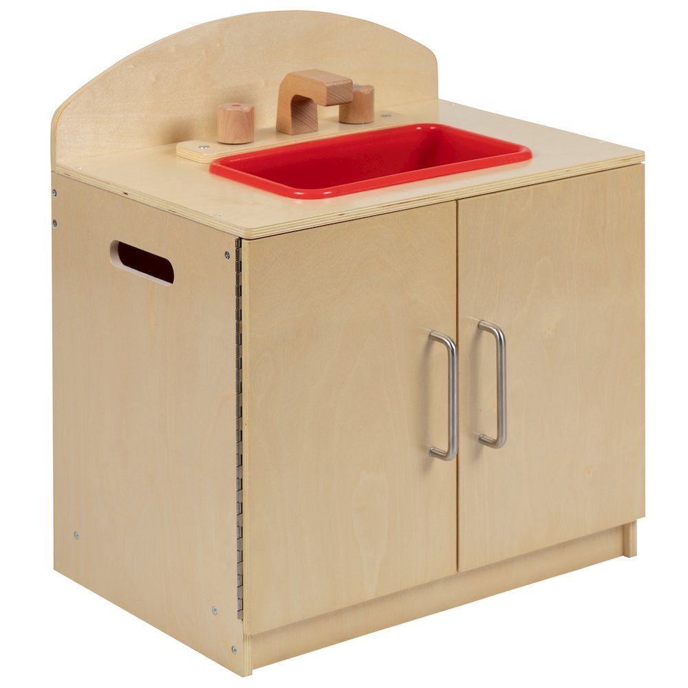 Children's Wooden Kitchen Set - Stove, Sink and Refrigerator. Picture 15
