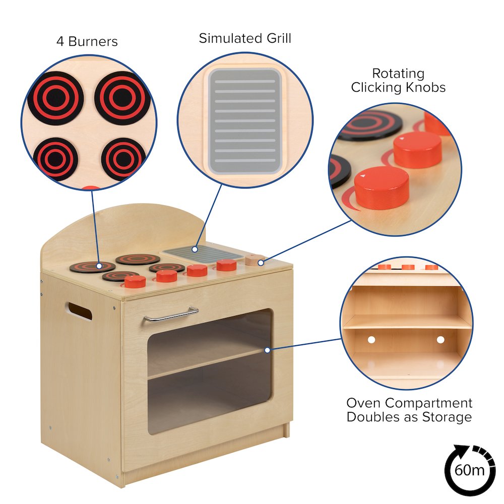 Children's Wooden Kitchen Set - Stove, Sink and Refrigerator. Picture 5