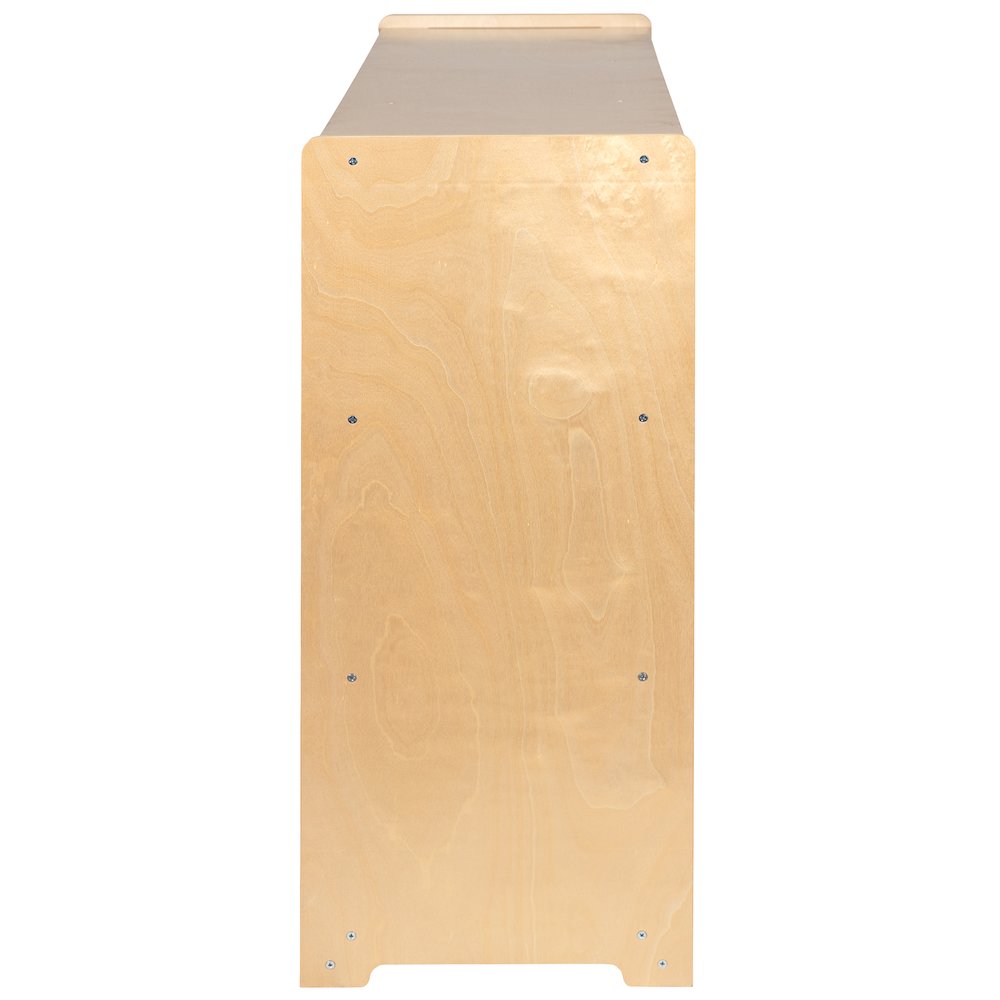 Wooden 8 Section School Classroom Storage Cabinet - 36"H (Natural). Picture 9