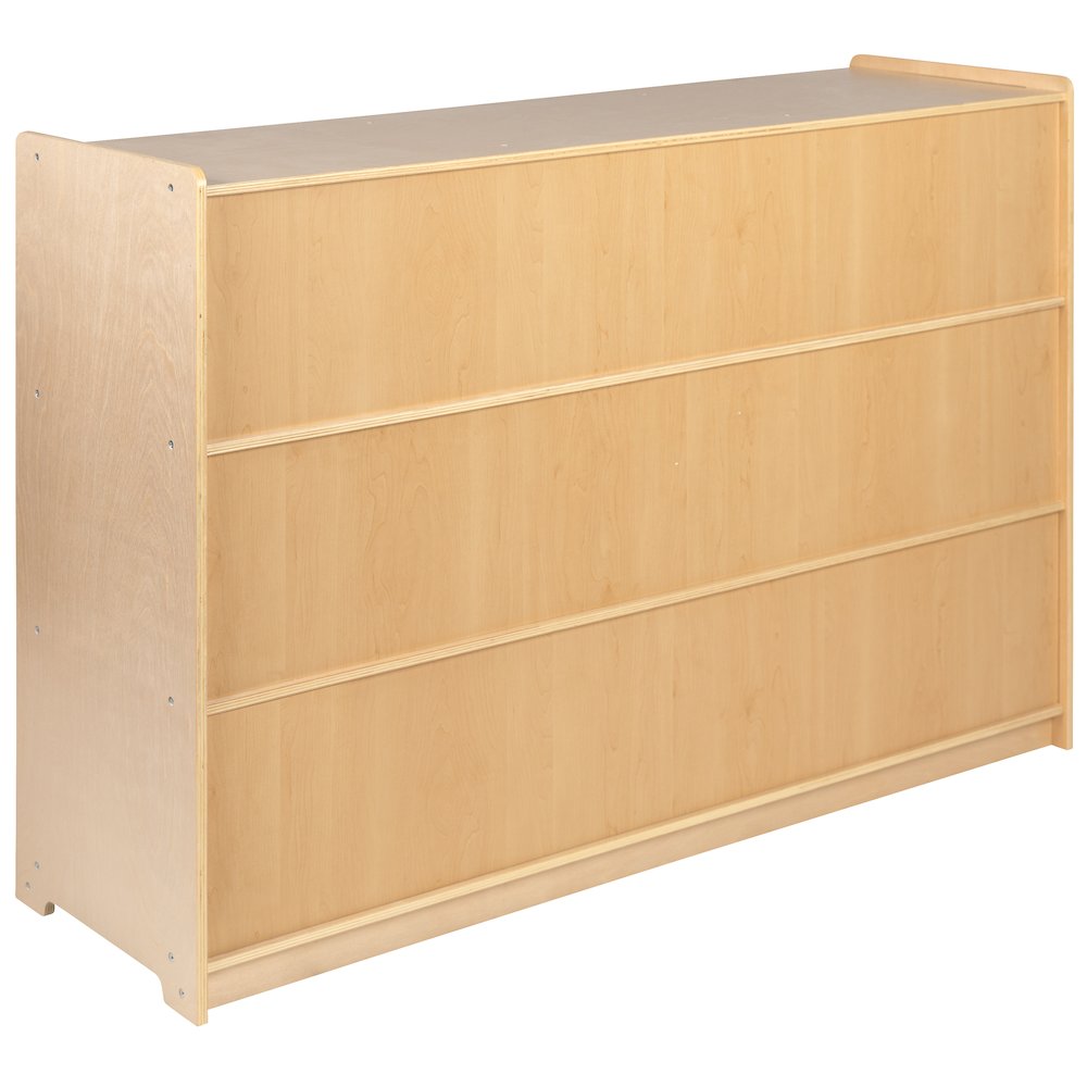 Wooden 8 Section School Classroom Storage Cabinet - 36"H (Natural). Picture 8