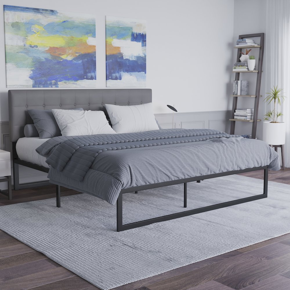 Universal 14 in Metal Platform Bed Frame - King. Picture 7