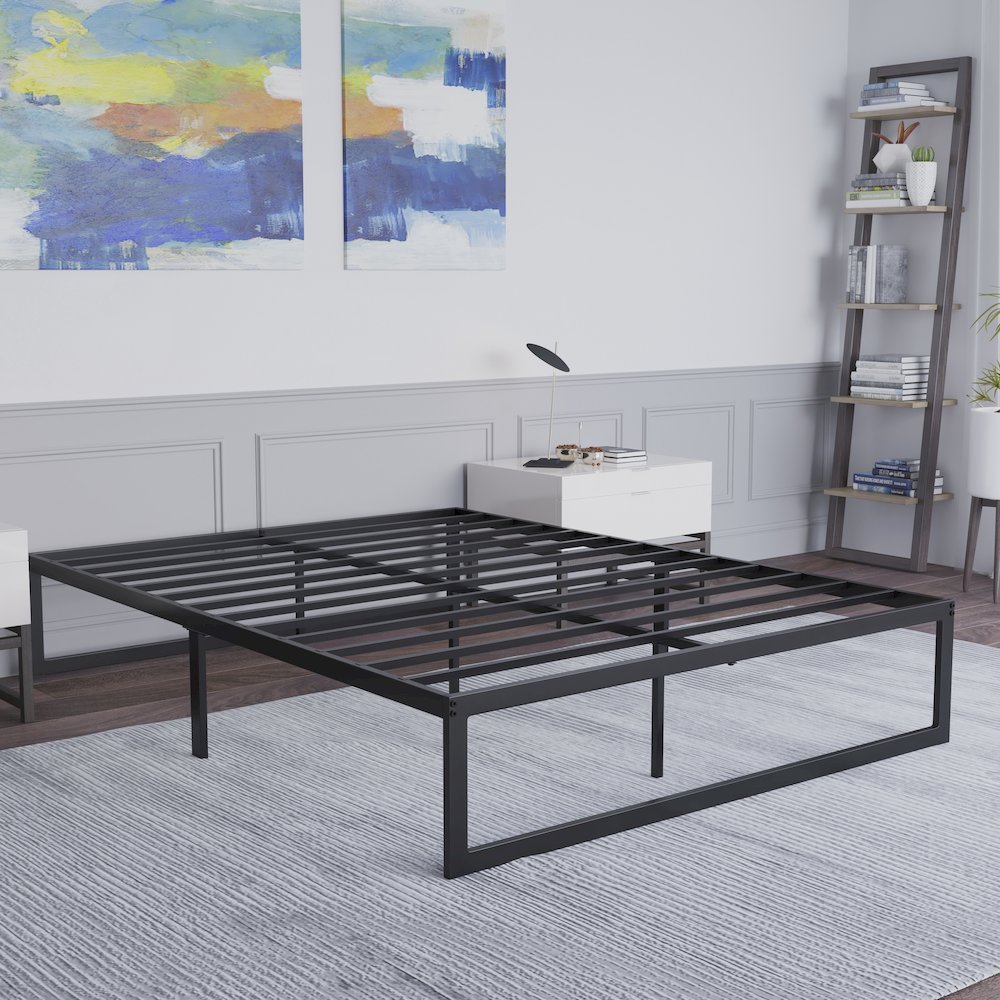Universal 14 in Metal Platform Bed Frame - Queen. Picture 2