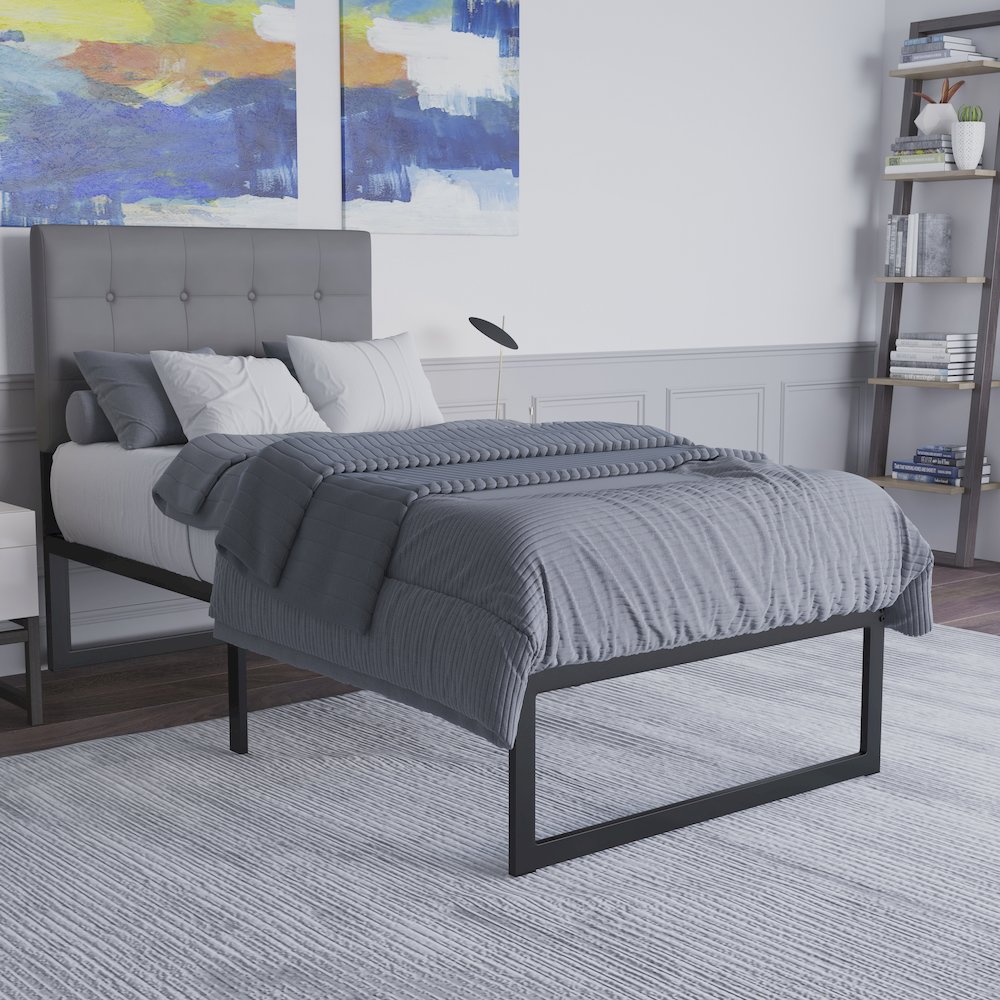 Universal 14 in Metal Platform Bed Frame - Twin. Picture 7