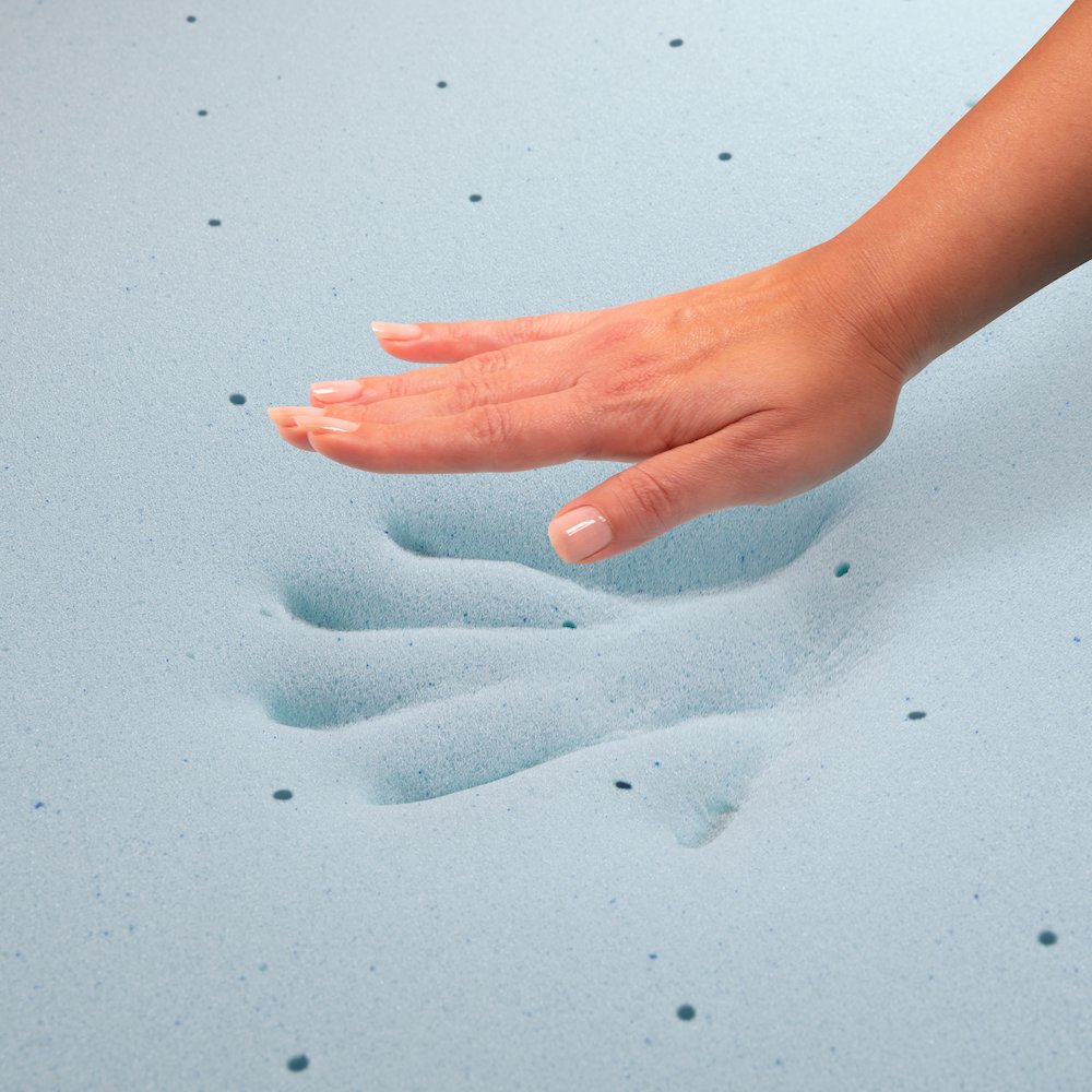 3 inch Cool Gel Mattress Topper with CertiPUR-US Certified Memory Foam - Twin. Picture 12