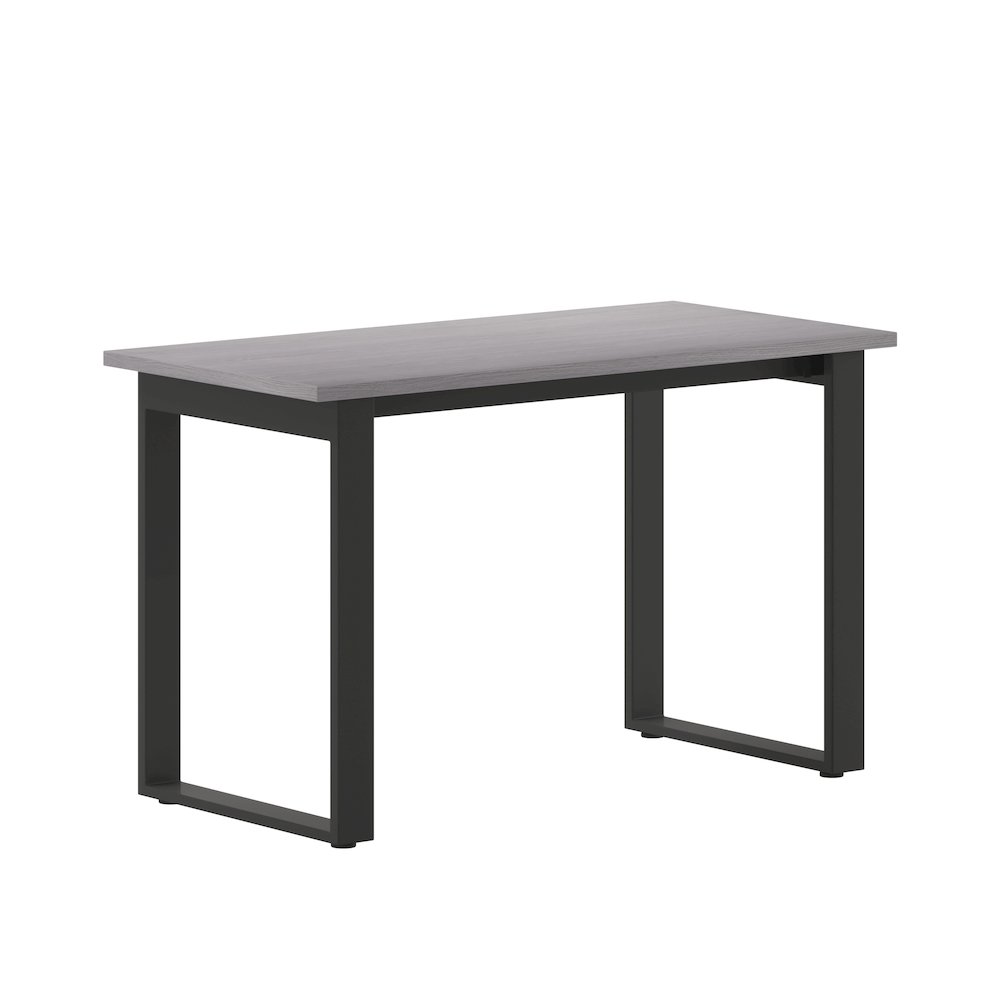 Contemporary 48x24 Commercial Grade Conference Table, Gray Oak. Picture 1