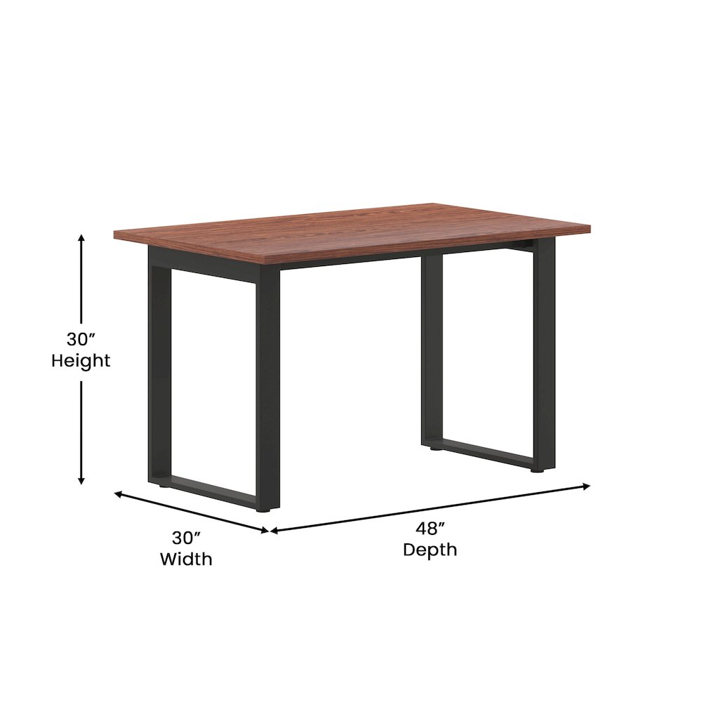 Contemporary 48x30 Commercial Grade Conference Table, Walnut. Picture 5
