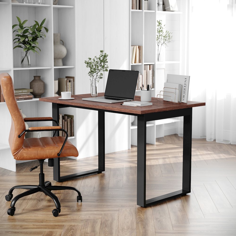 Contemporary 48x30 Commercial Grade Conference Table, Walnut. Picture 3