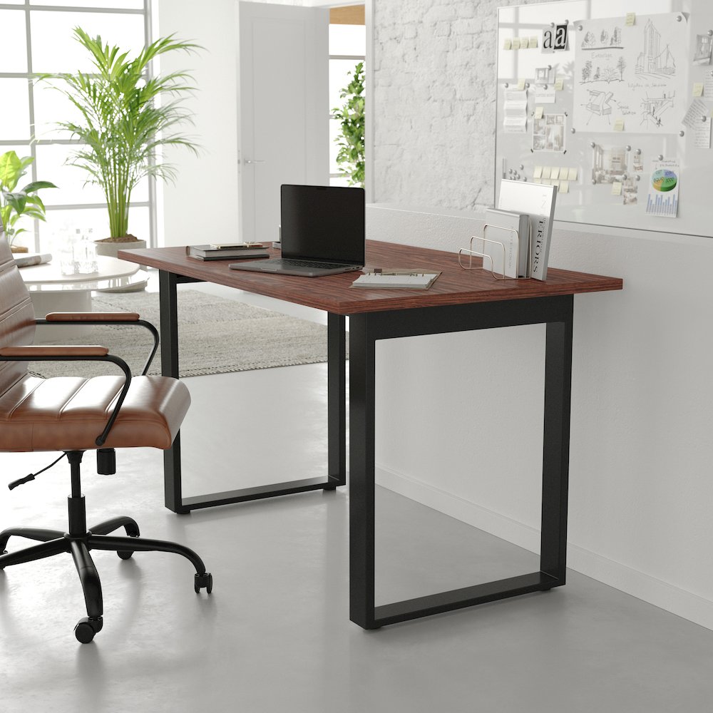 Contemporary 48x30 Commercial Grade Conference Table, Walnut. Picture 7