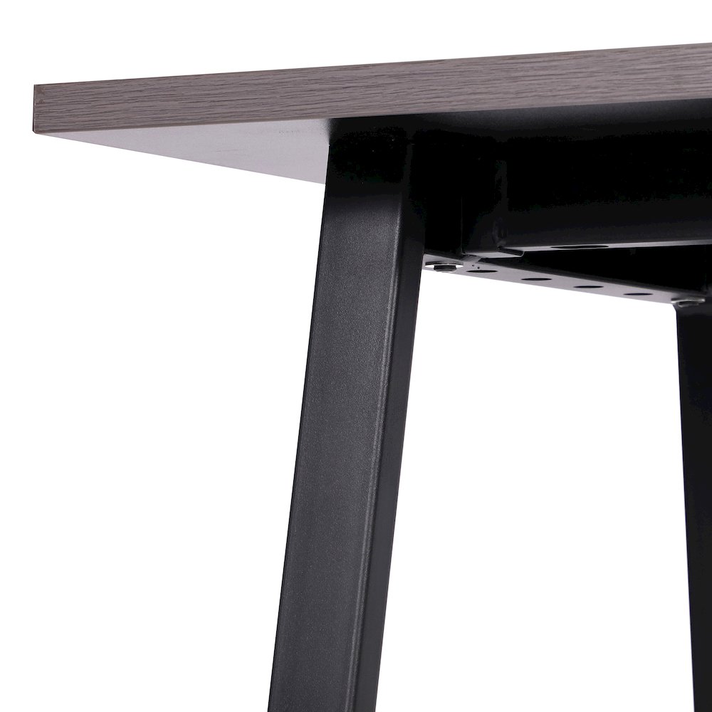 Contemporary 60x24 Commercial Grade Conference Table, Gray Oak. Picture 8