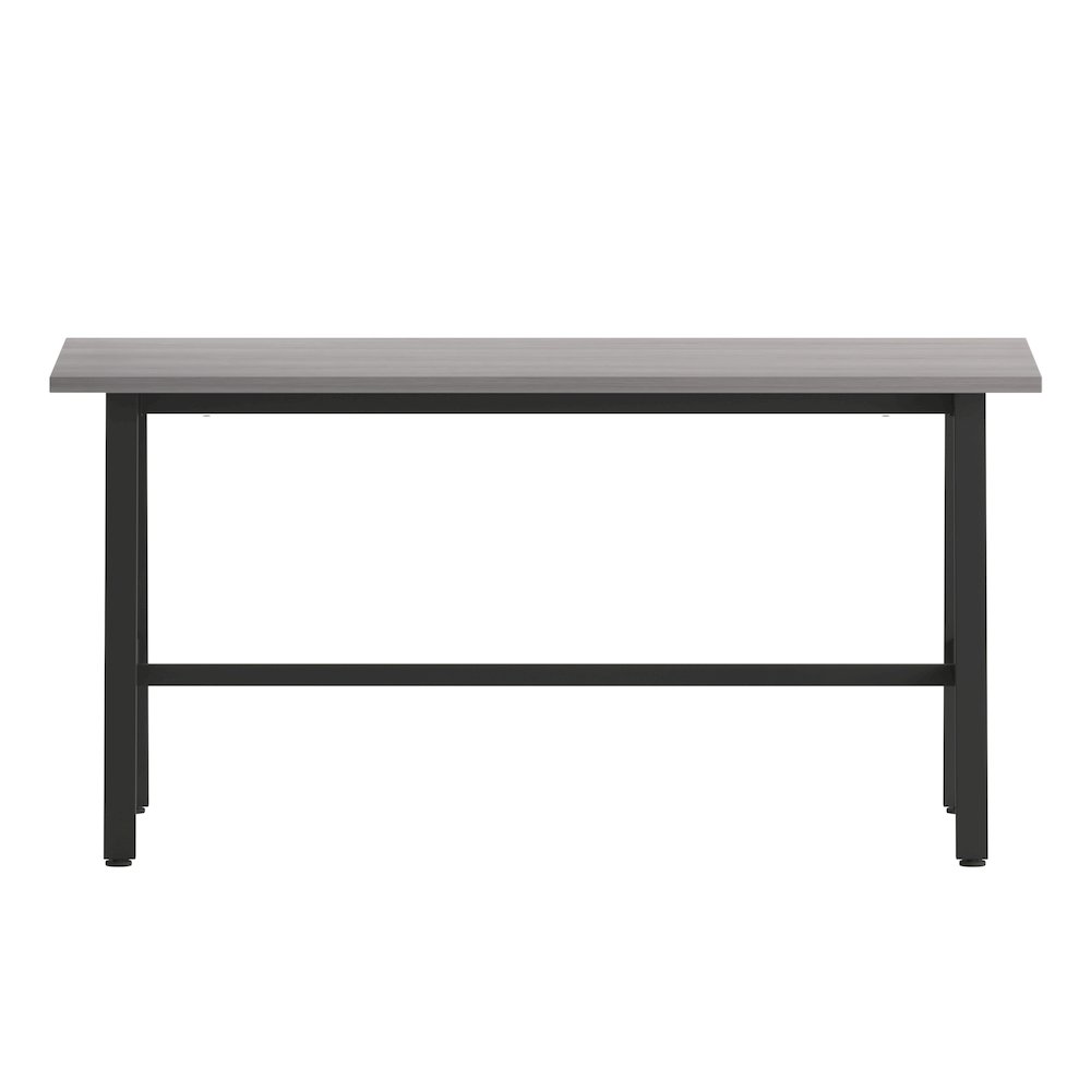 Contemporary 60x24 Commercial Grade Conference Table, Gray Oak. Picture 10
