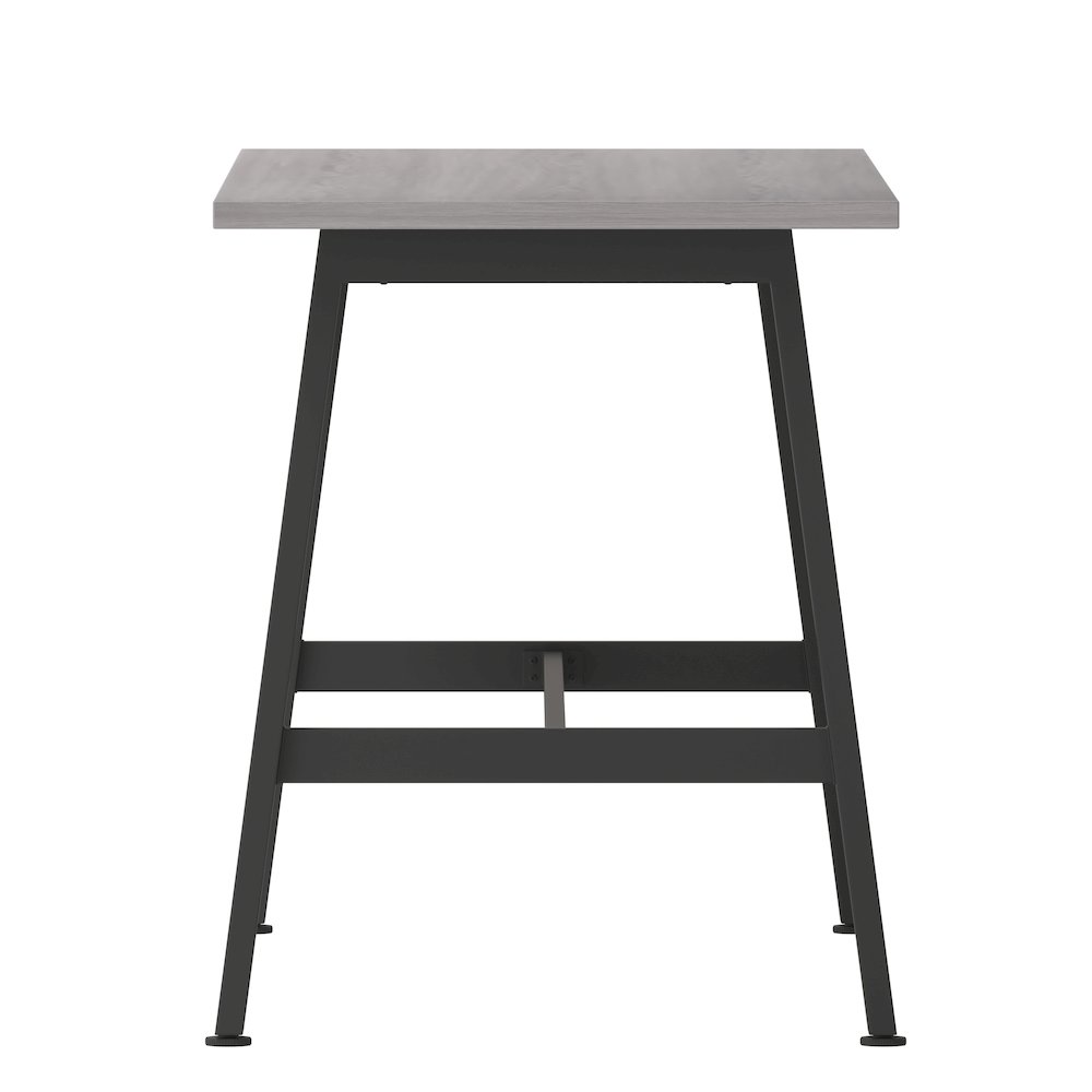 Contemporary 60x24 Commercial Grade Conference Table, Gray Oak. Picture 9