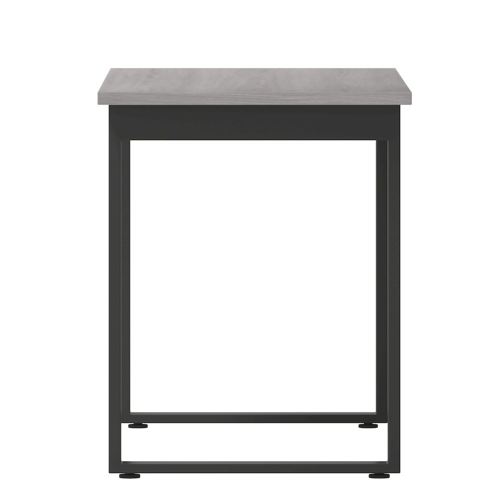 Contemporary 60x24 Commercial Grade Conference Table, Gray Oak. Picture 9