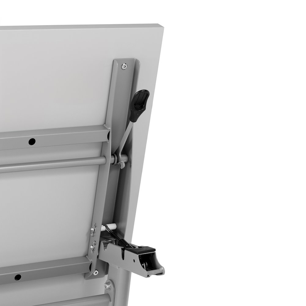 60" x 24" Nesting Flip Training Table with Y-Legs, Modesty Panel, Gray Tabletop. Picture 14