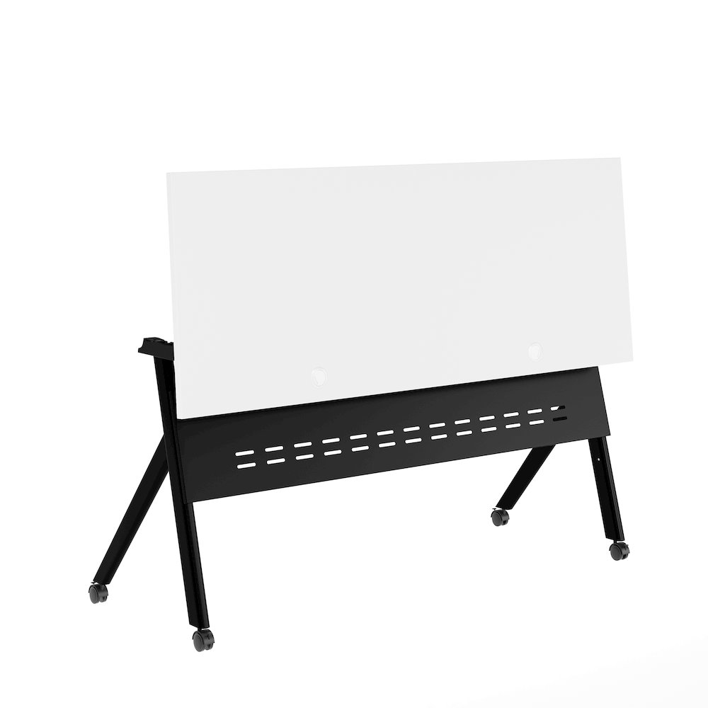 60" x 24" Nesting Flip Training Table with Y-Legs, Modesty Panel, White Tabletop. Picture 9