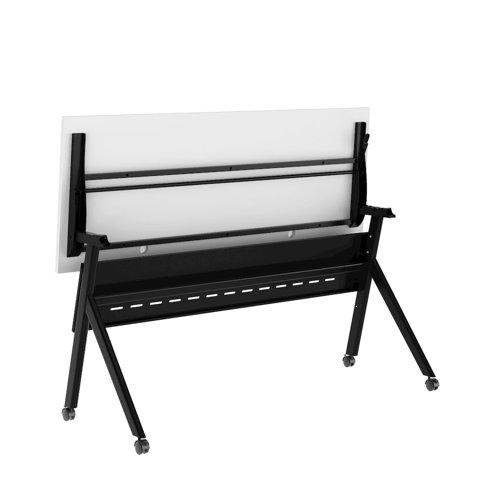 60" x 24" Nesting Flip Training Table with Y-Legs, Modesty Panel, White Tabletop. Picture 13