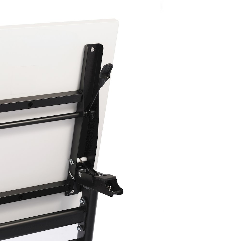 60" x 24" Nesting Flip Training Table with Y-Legs, Modesty Panel, White Tabletop. Picture 14