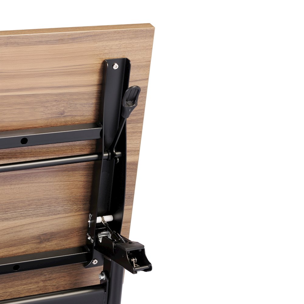 60"x 24" Nesting Flip Training Table with Y-Legs, Modesty Panel, Walnut Tabletop. Picture 14