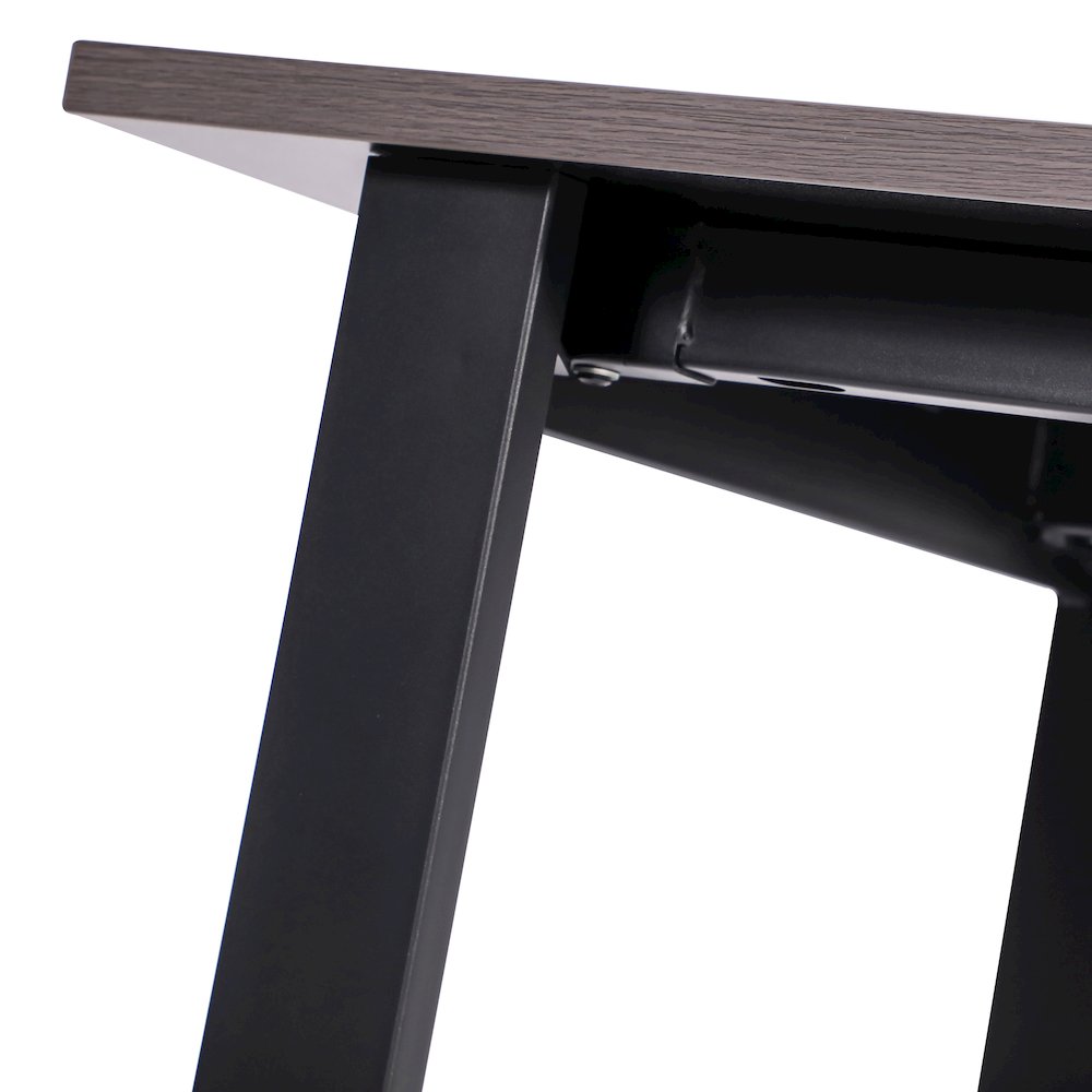 Contemporary 60x30 Commercial Grade Conference Table, Gray Oak. Picture 8