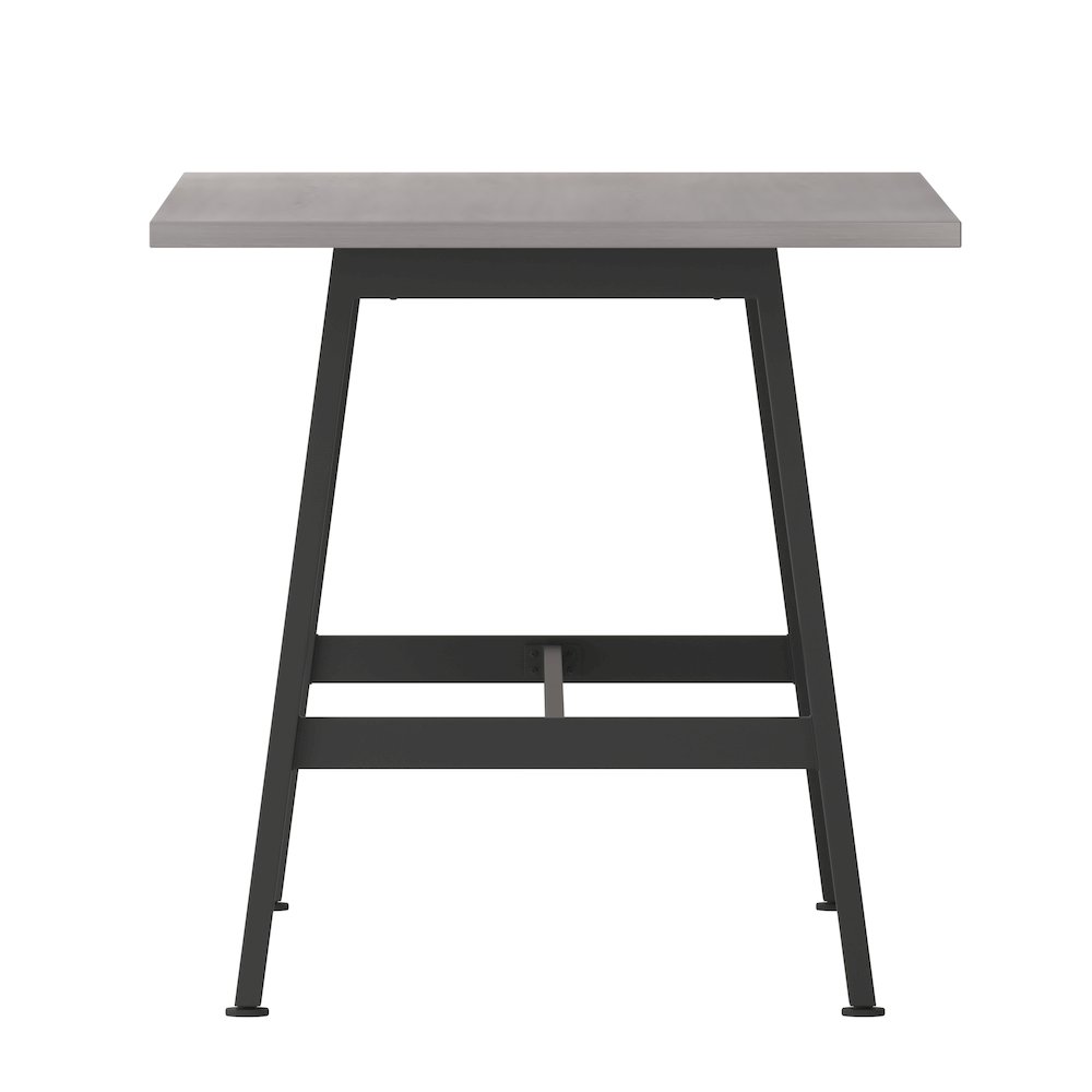 Contemporary 60x30 Commercial Grade Conference Table, Gray Oak. Picture 9