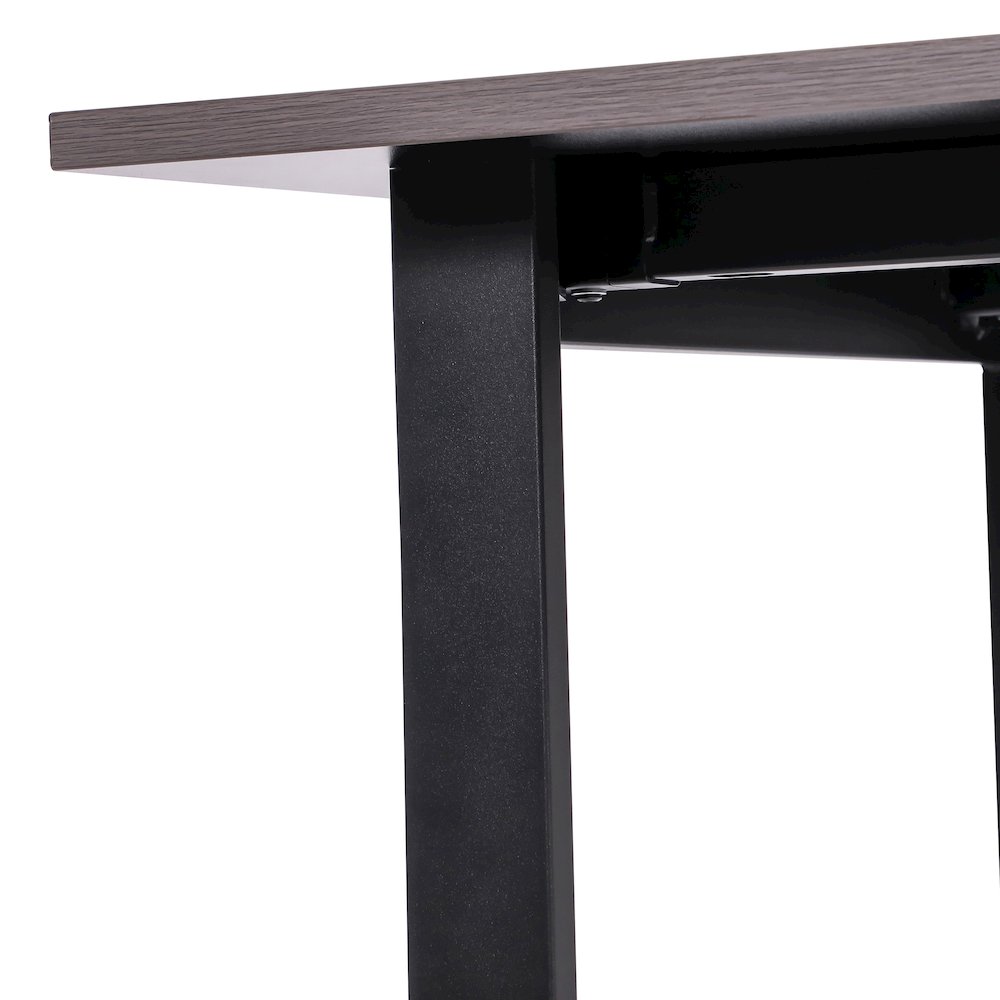 Contemporary 60x30 Commercial Grade Conference Table, Gray Oak. Picture 8