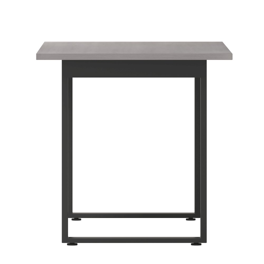 Contemporary 60x30 Commercial Grade Conference Table, Gray Oak. Picture 9