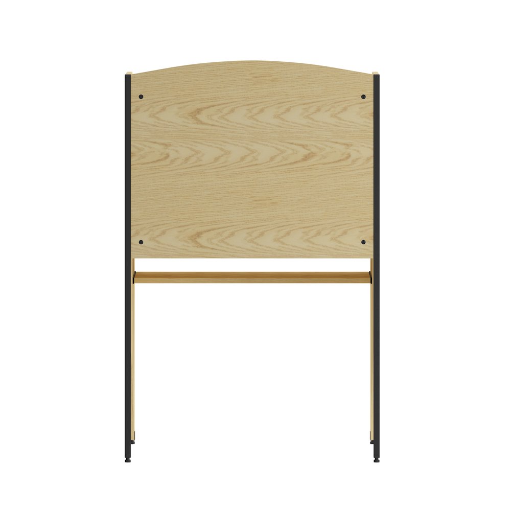 Study Carrel in Oak Finish. Picture 2