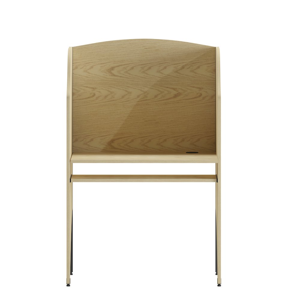 Study Carrel in Oak Finish. Picture 5