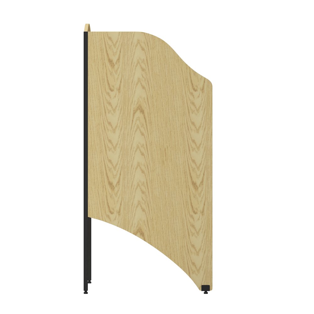 Study Carrel in Oak Finish. Picture 4