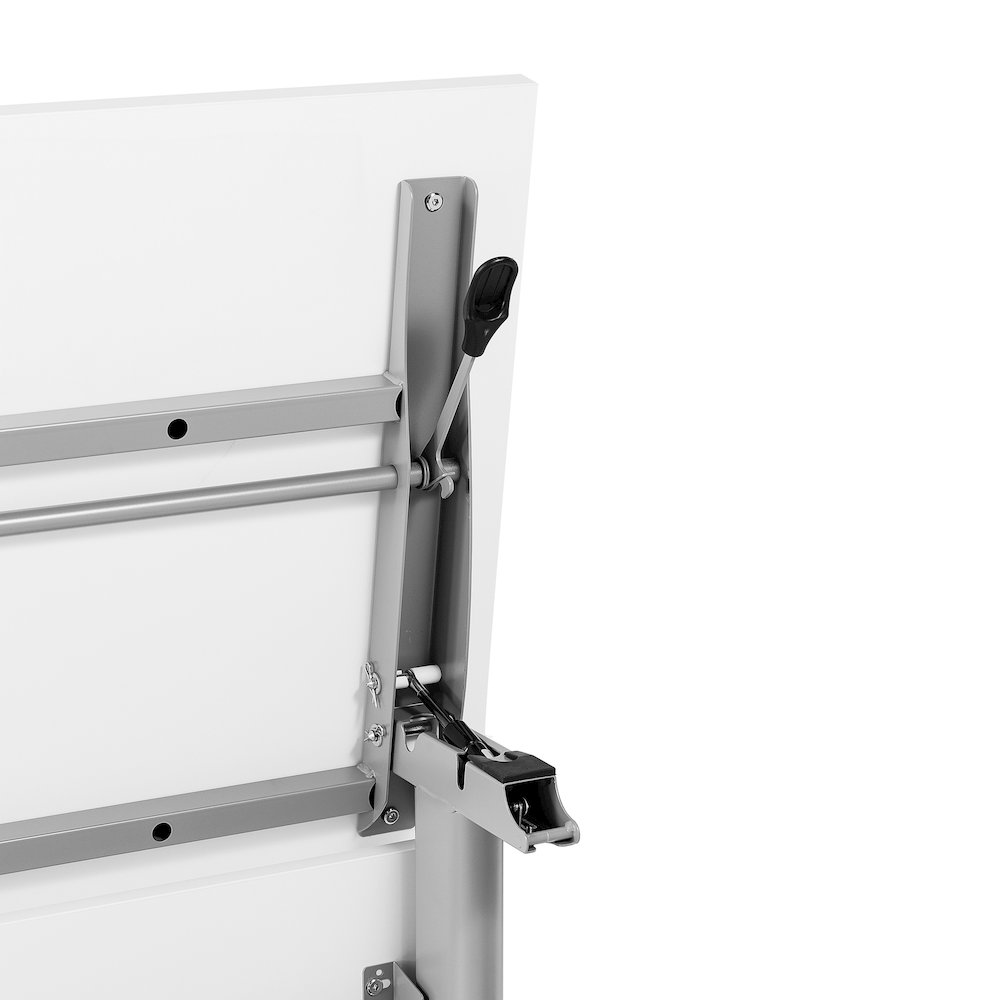 72" x 24" Nesting Flip Training Table with T-Legs, Modesty Panel, White Tabletop. Picture 14