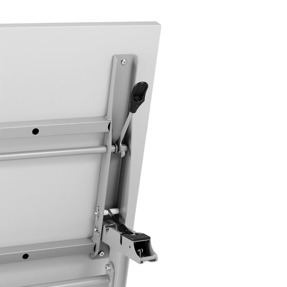 72" x 24" Nesting Flip Training Table with Y-Legs, Modesty Panel, Gray Tabletop. Picture 14