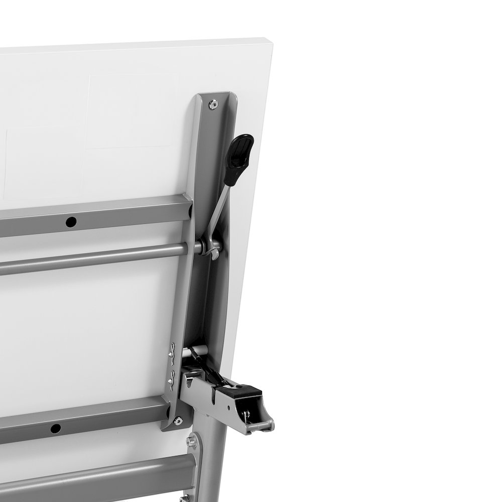 72" x 24" Nesting Flip Training Table with Y-Legs, Modesty Panel, White Tabletop. Picture 14
