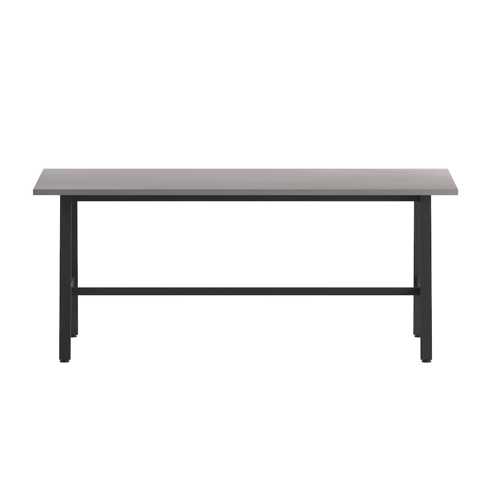 Contemporary 72x36 Commercial Grade Conference Table, Gray Oak. Picture 9