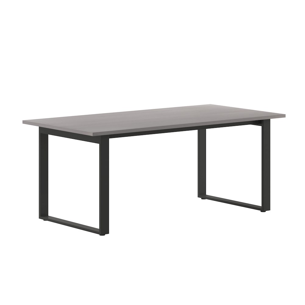 Contemporary 72x36 Commercial Grade Conference Table, Gray Oak. Picture 1