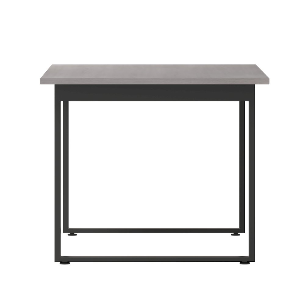 Contemporary 72x36 Commercial Grade Conference Table, Gray Oak. Picture 8