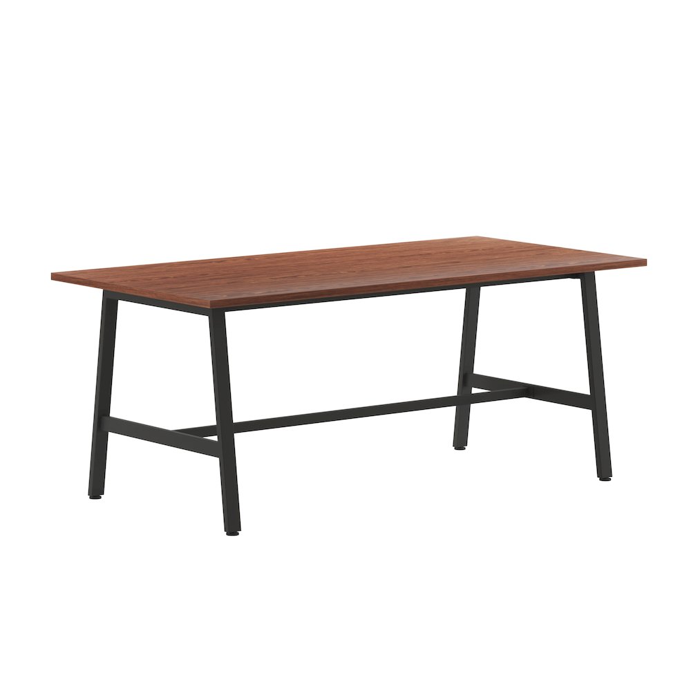 Contemporary 72x36 Commercial Grade Conference Table, Walnut. Picture 1