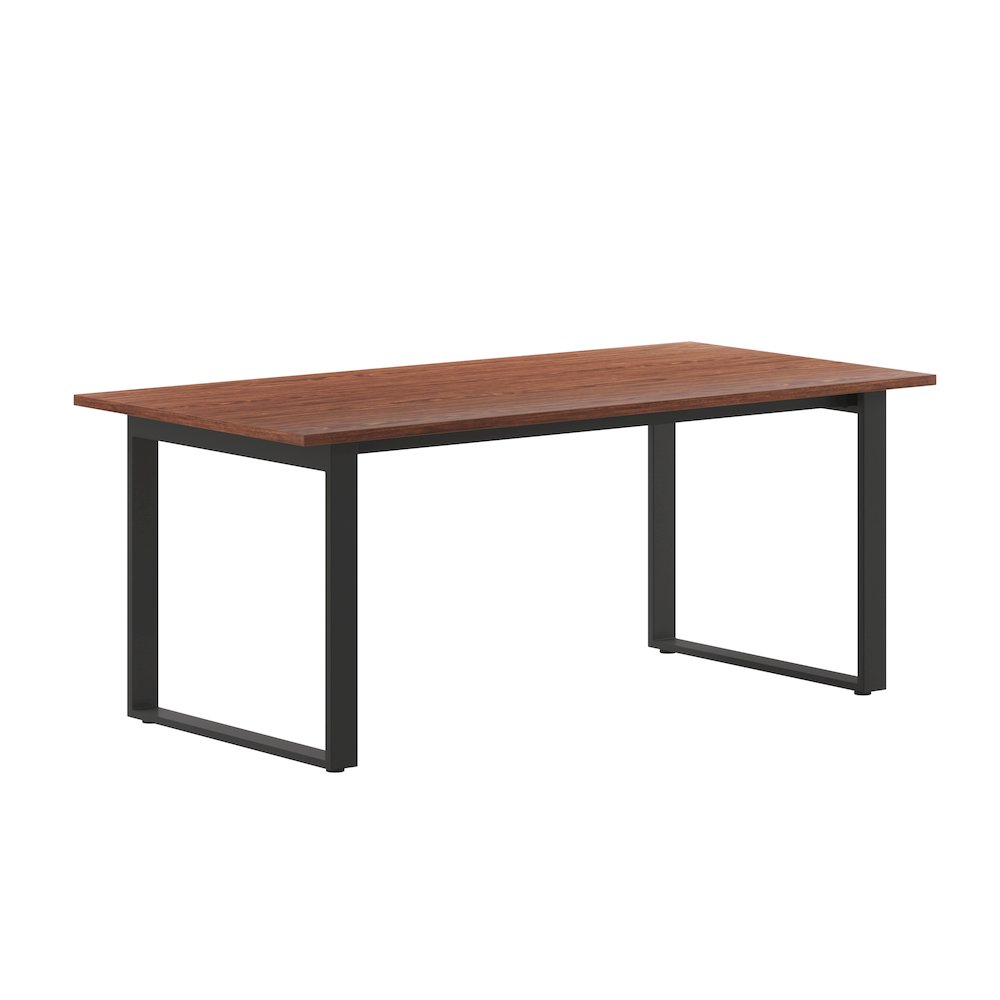 Contemporary 72x36 Commercial Grade Conference Table, Walnut. Picture 1