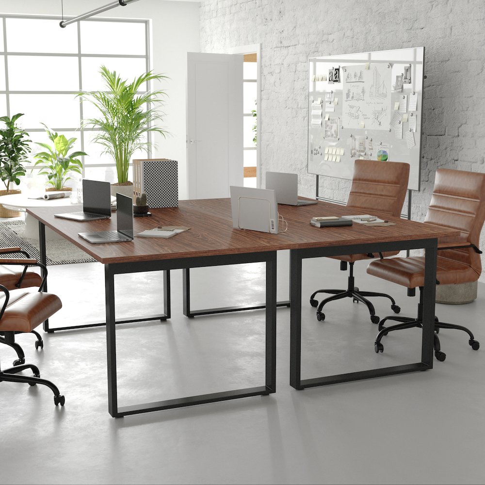 Contemporary 72x36 Commercial Grade Conference Table, Walnut. Picture 3