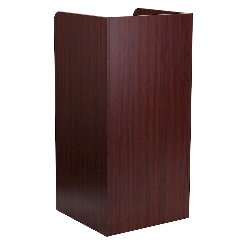 Wood Tray Top Receptacle in Mahogany. Picture 7