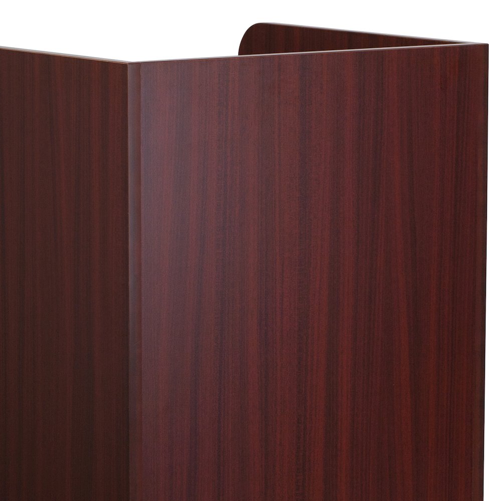 Wood Tray Top Receptacle in Mahogany. Picture 11