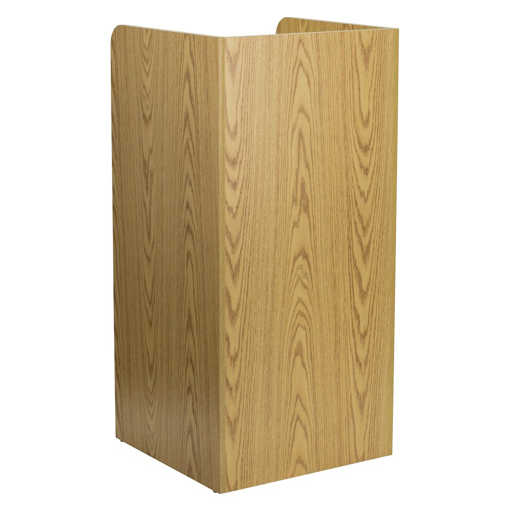 Wood Tray Top Receptacle in Oak. Picture 9