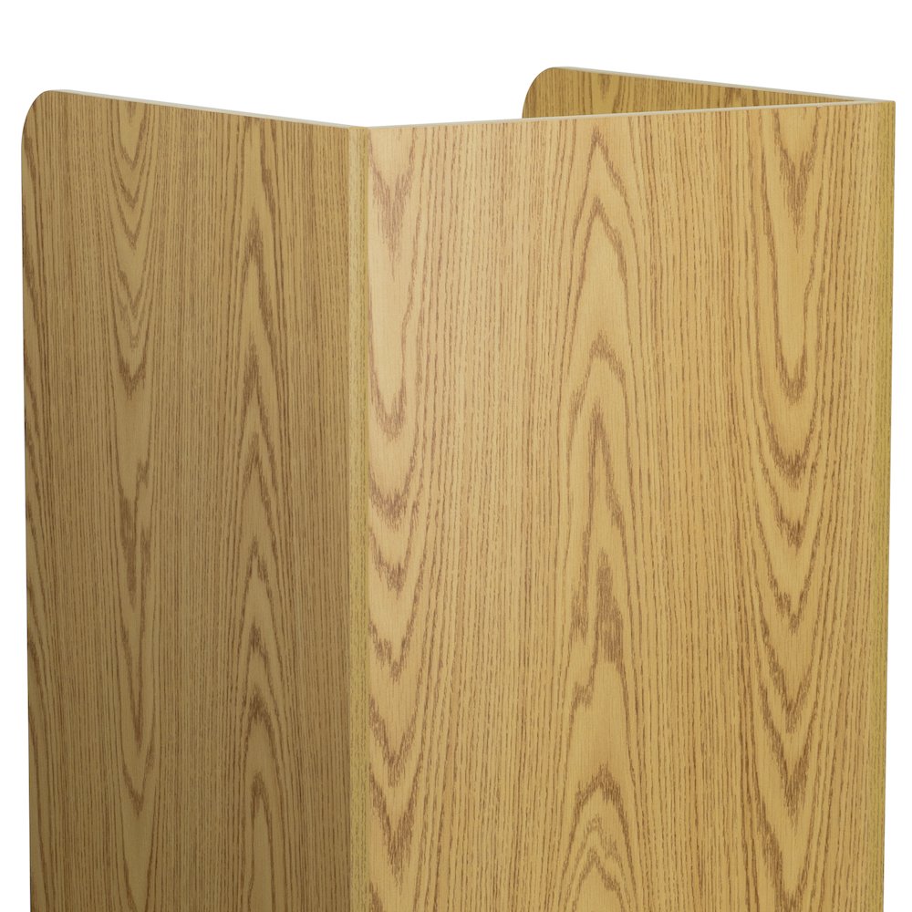 Wood Tray Top Receptacle in Oak. Picture 13