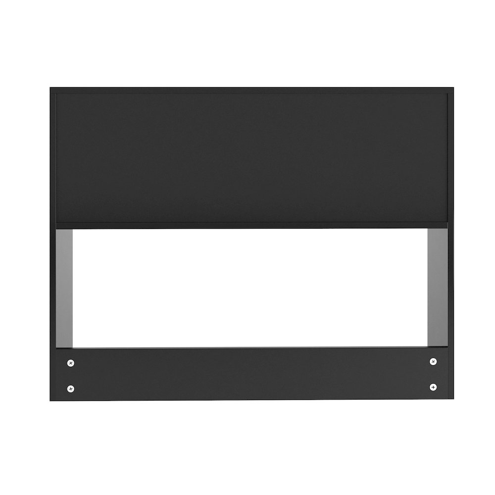 Lotus Desktop Bookshelf Storage Organizer with Multiple Cubbies in Black. Picture 6
