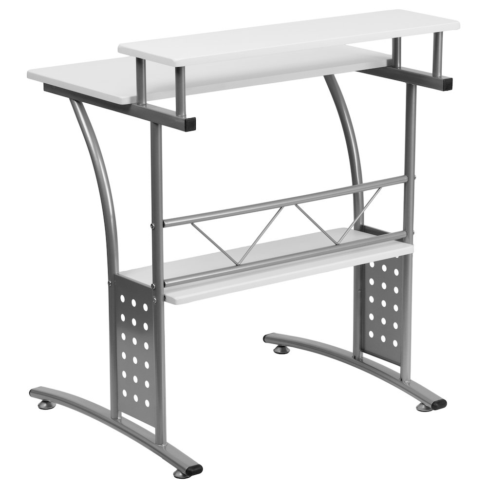 White Computer Desk. Picture 7