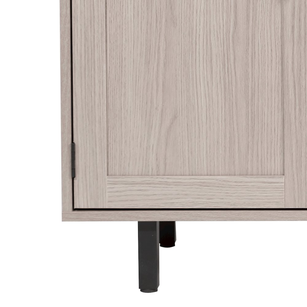 Traditional Bar and Sideboard Storage Cabinet, Gray. Picture 12