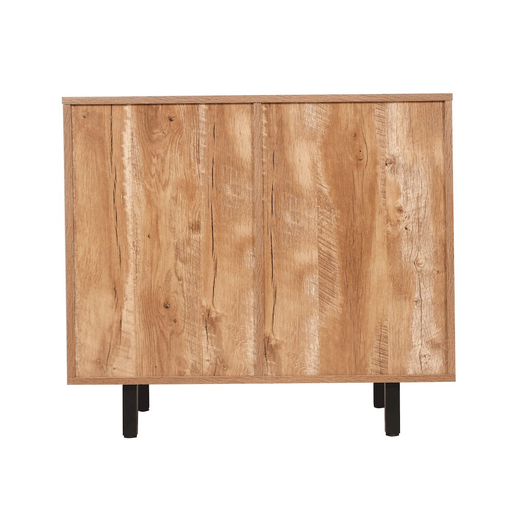 Traditional Bar and Sideboard Storage Cabinet, Light Brown. Picture 7