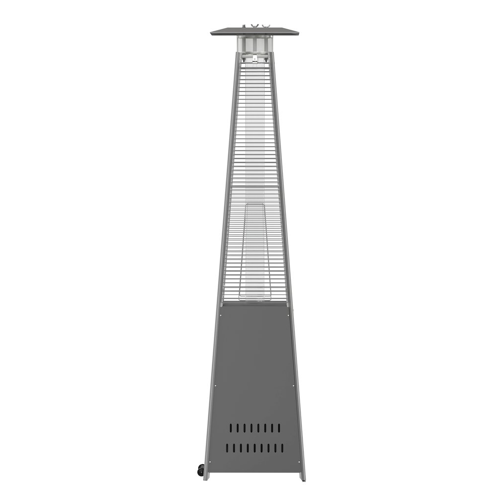 Contemporary Outdoor Patio Heater with Wheels. Picture 9